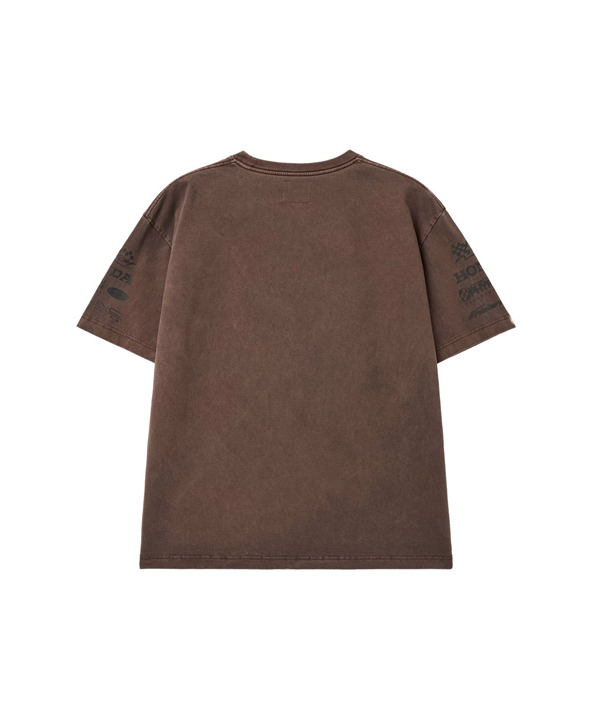 핍스 모터사이클(PHYPS MOTORCYCLE) Womens Wing Collect Logo Short Sleeve Pigment Brown