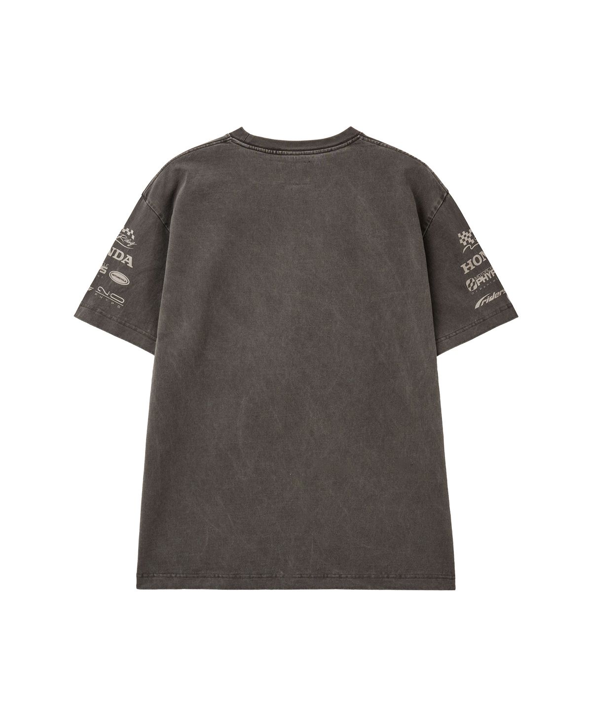 핍스 모터사이클(PHYPS MOTORCYCLE) Wing Collect Logo Short Sleeve Charcoal