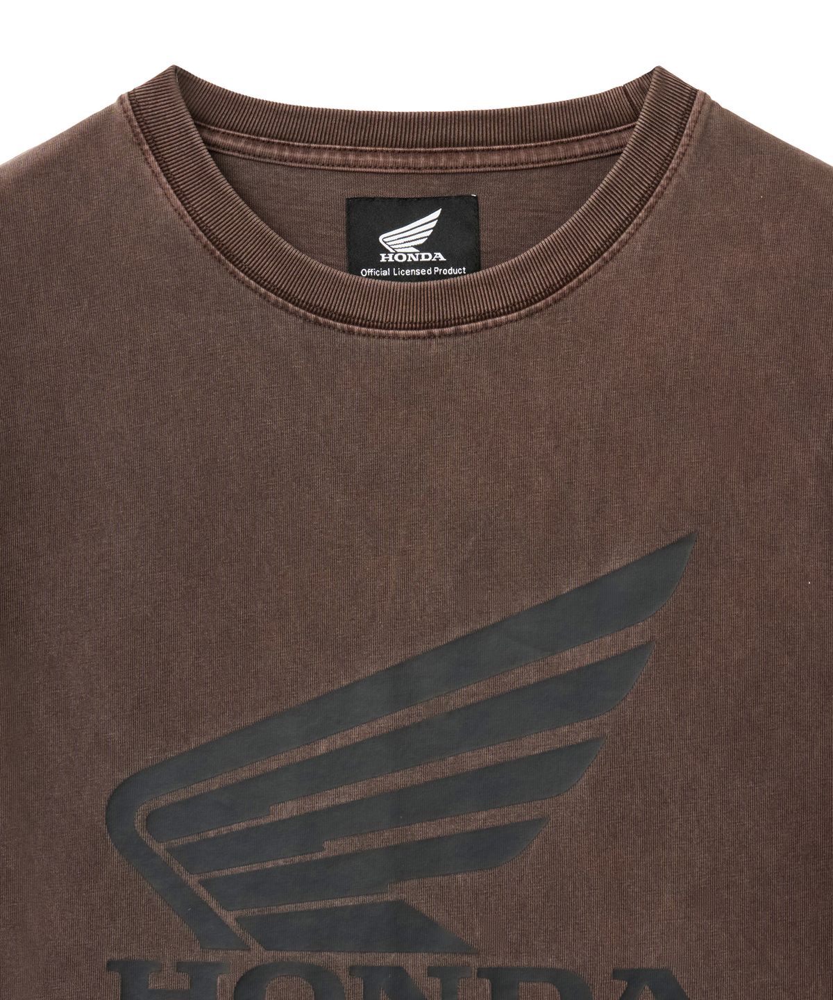 핍스 모터사이클(PHYPS MOTORCYCLE) Wing Collect Logo Short Sleeve Brown