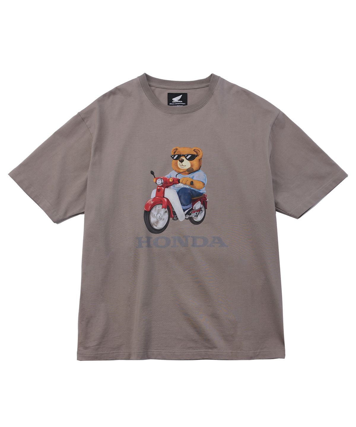 핍스 모터사이클(PHYPS MOTORCYCLE) Honda Bear T-Shirt Brown