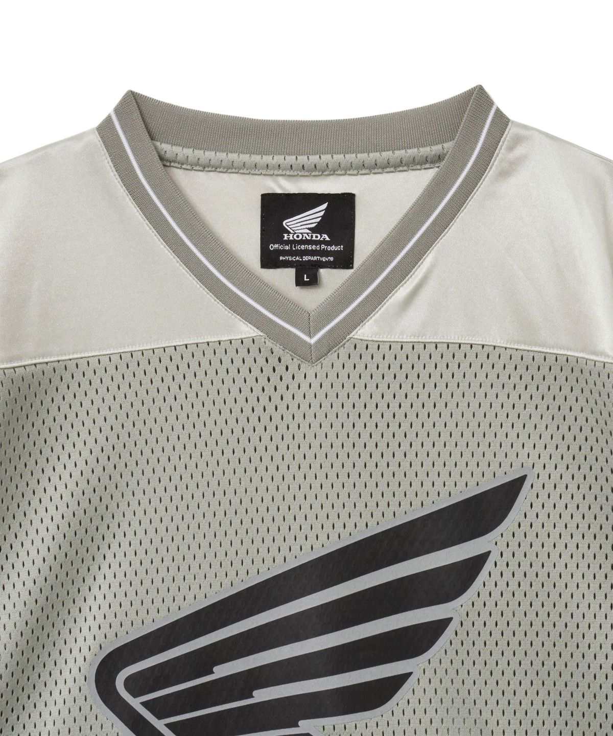 핍스 모터사이클(PHYPS MOTORCYCLE) Original Wing Logo Mesh T-Shirt Gray