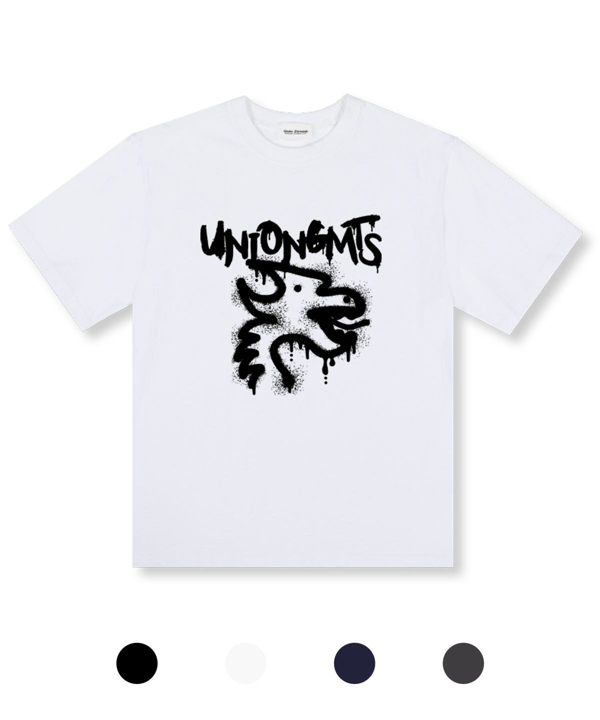 유니온가먼츠(UNION GARMENTS) 드레곤 오버핏 반팔 티셔츠 4COLOR