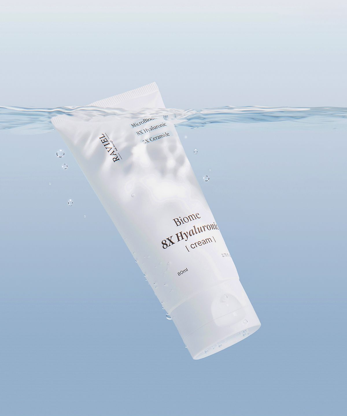 라비엘(RAVIEL) 바이옴 히알루론산 모공케어 피지개선 수분 크림 80ml