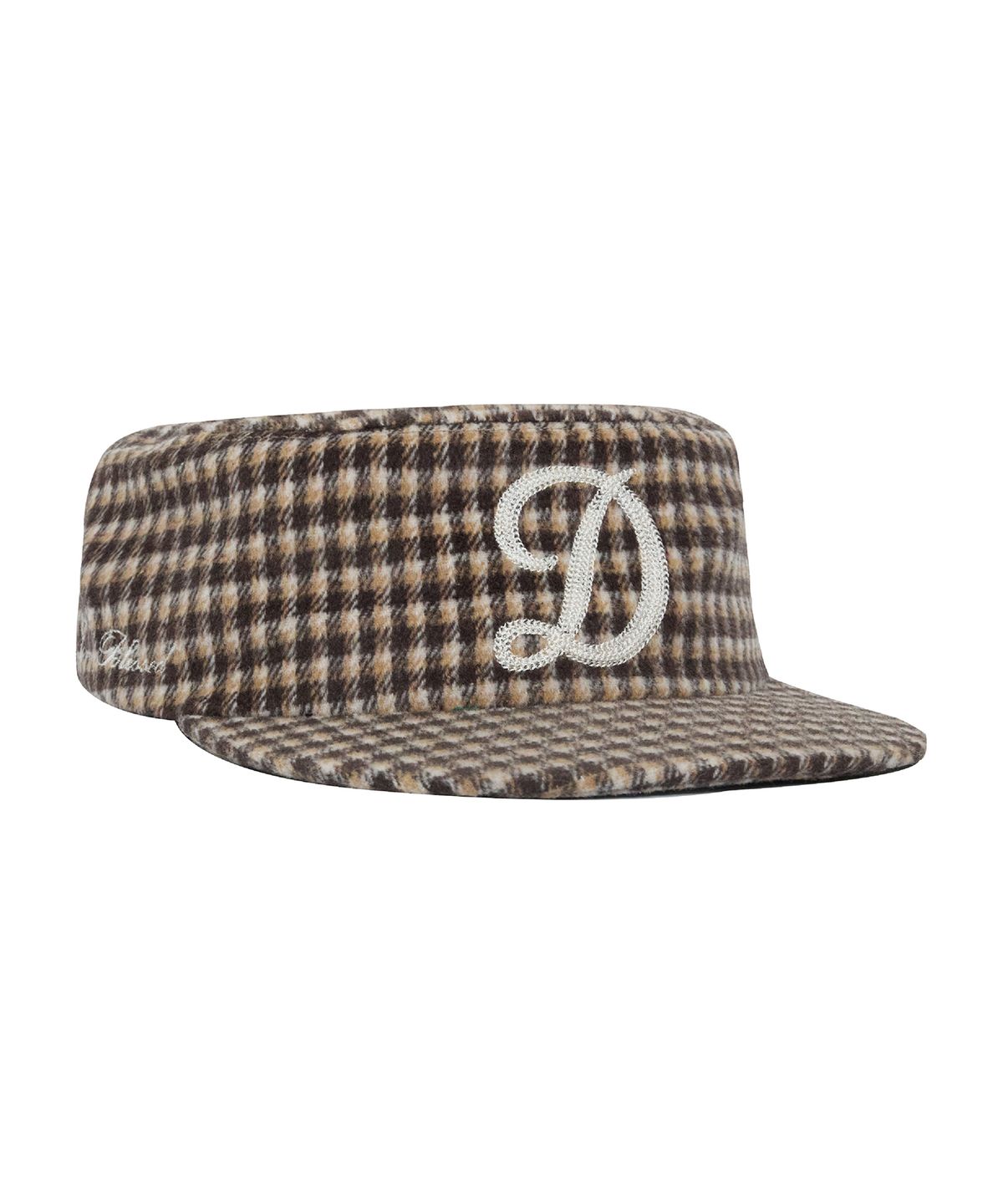 데프(DEF) PILLBOX CAP CHECK BROWN