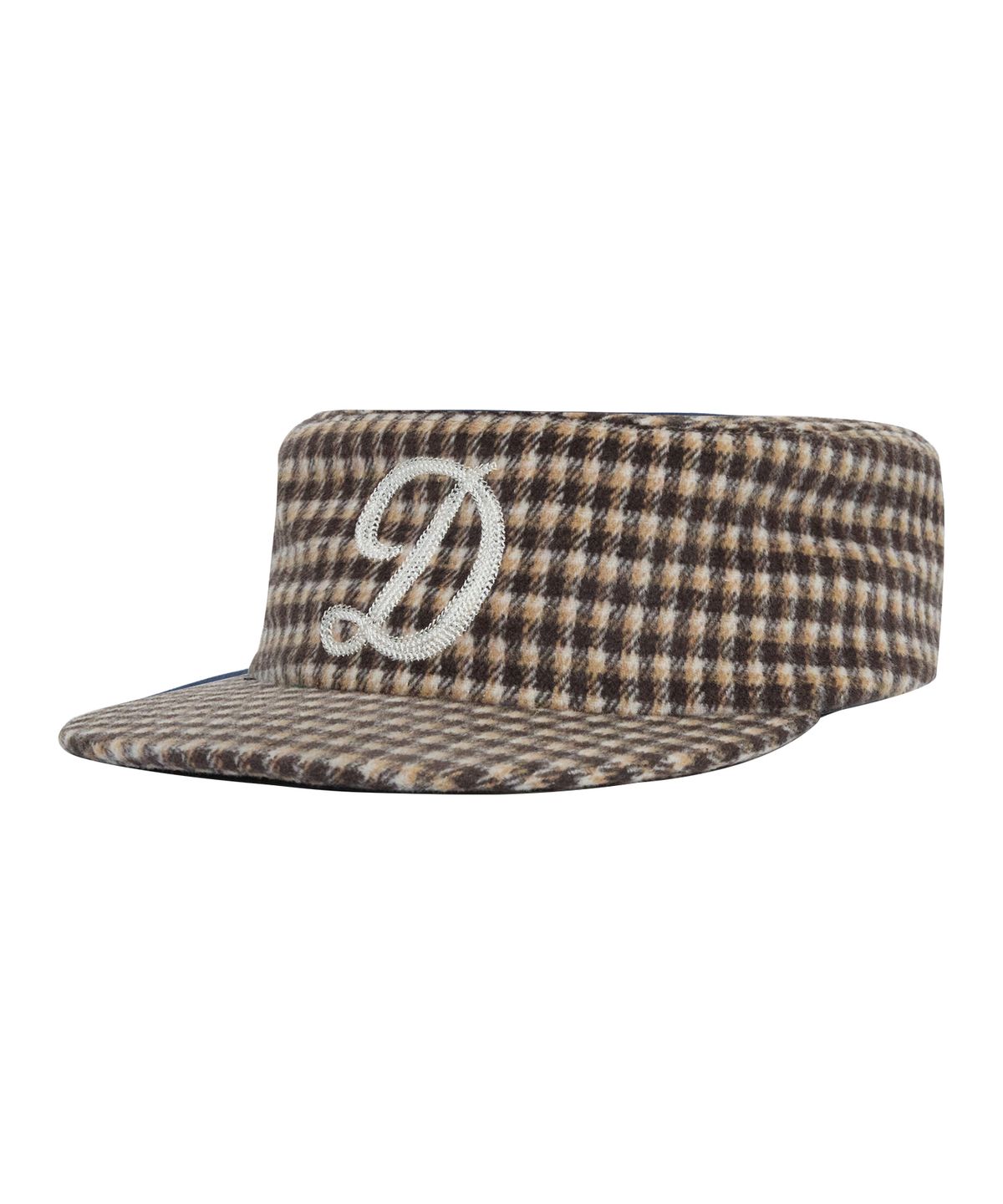 데프(DEF) PILLBOX CAP CHECK BROWN