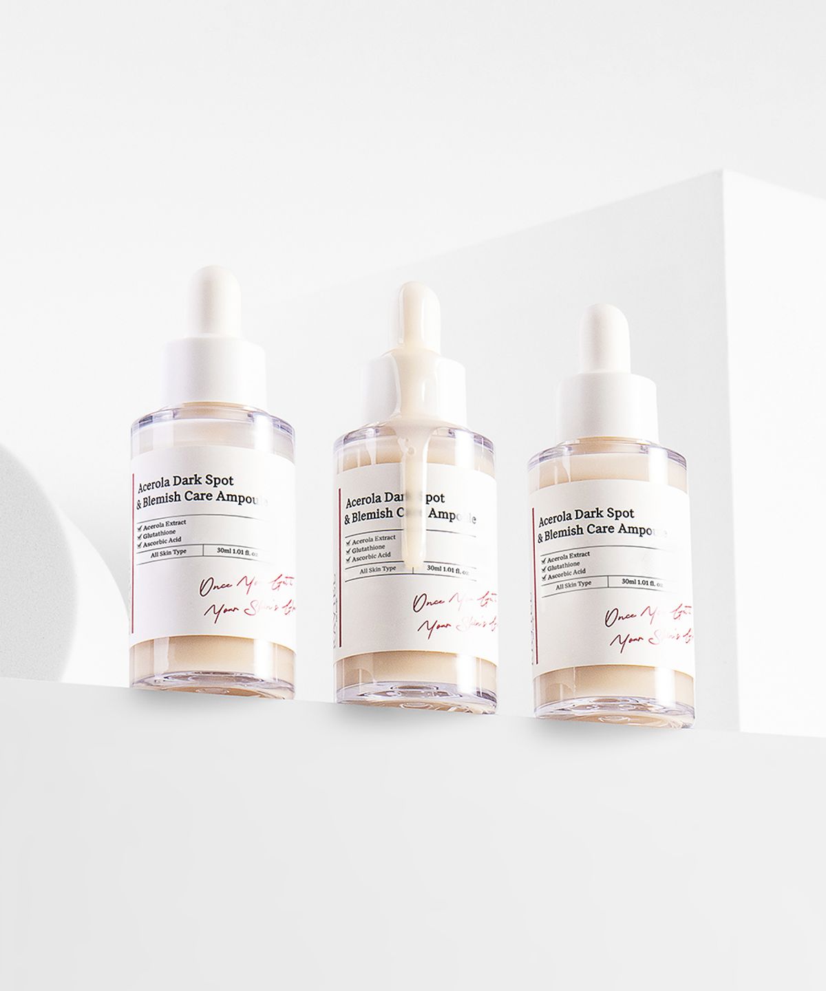 라비엘(RAVIEL) 아세로라 비타민C 미백 광채 저자극 잡티기미 앰플 30ml