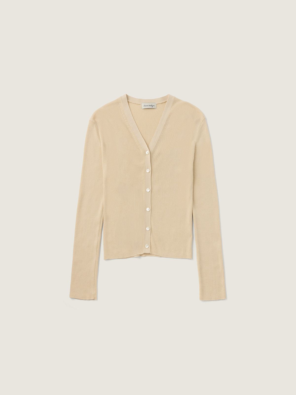 시엔느(SIENNE) Jazz Silk Cardigan (Light Beige)