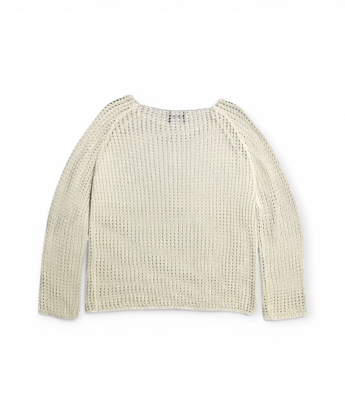 본슬리피(BORN SLIPPY) Butterfly Sheer Open Knit Top (Beige)