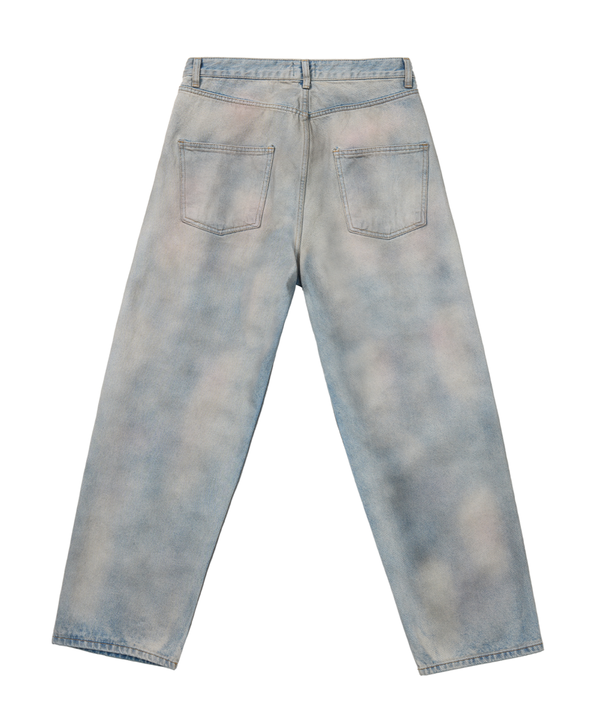 더 오피셜 레퓨지(THE OFFICIAL REFUGE) DOUBLE BLEACHED OIL DEMAGE DENIM PANTS