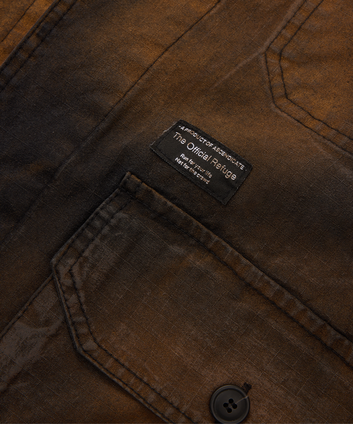 더 오피셜 레퓨지(THE OFFICIAL REFUGE) HAND BRUSHED VINTAGE JACKET BLACK