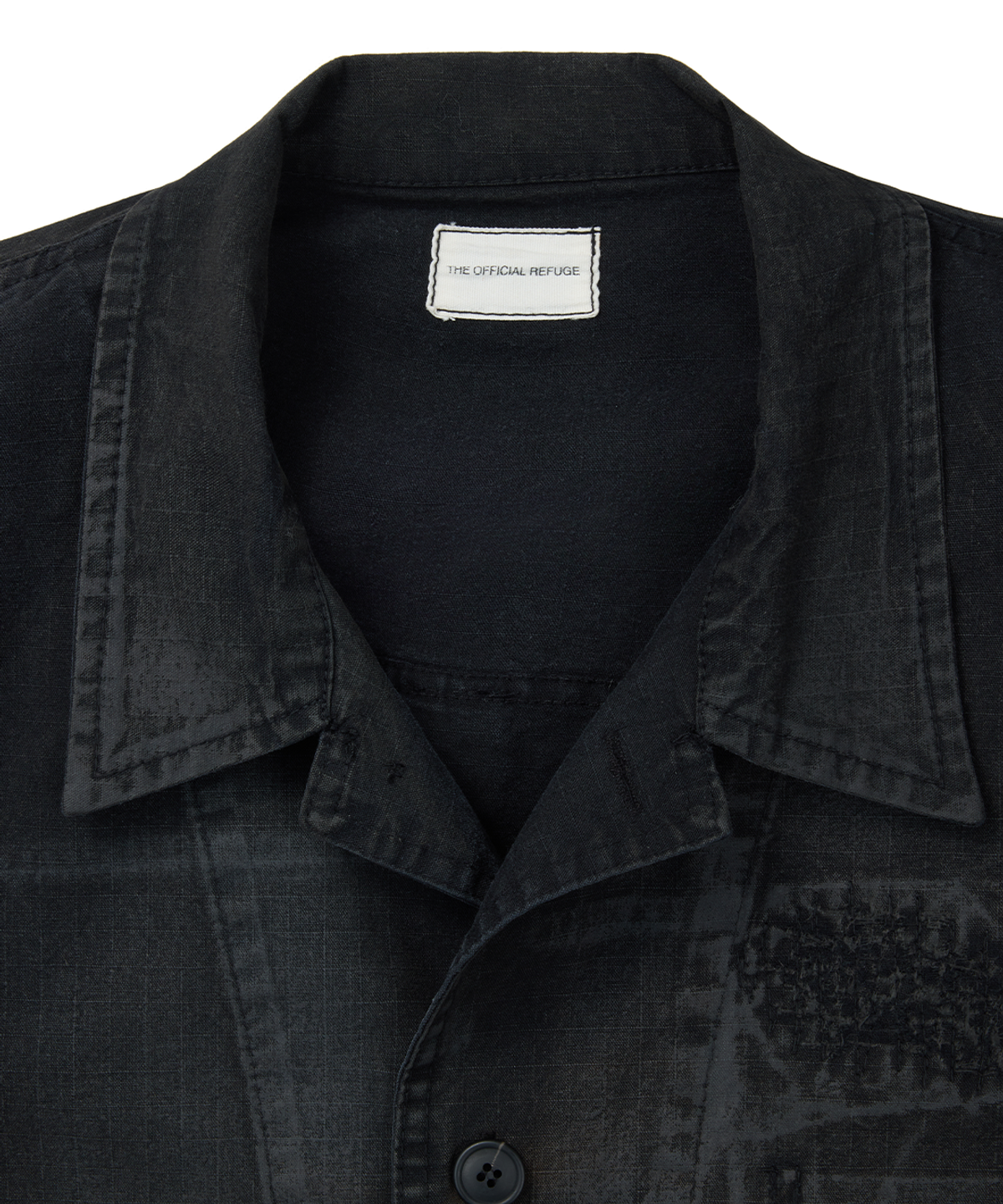 더 오피셜 레퓨지(THE OFFICIAL REFUGE) HAND BRUSHED VINTAGE JACKET BLACK