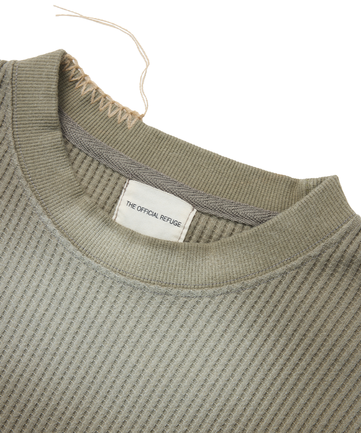 더 오피셜 레퓨지(THE OFFICIAL REFUGE) HAND BRUSHED BLEECH SHIRT KHAKI