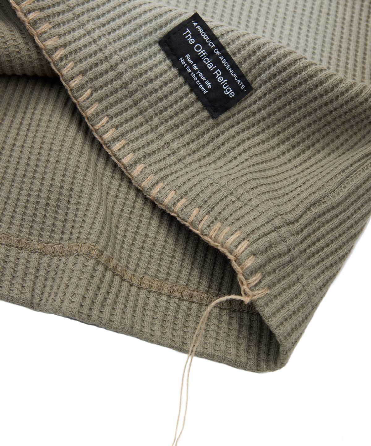 더 오피셜 레퓨지(THE OFFICIAL REFUGE) HAND BRUSHED BLEECH SHIRT KHAKI