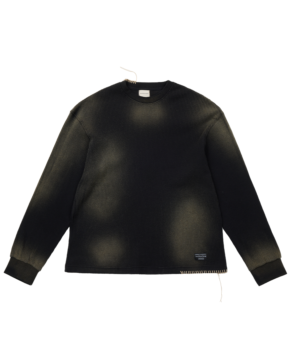 더 오피셜 레퓨지(THE OFFICIAL REFUGE) HAND BRUSHED BLEECH SHIRT BLACK