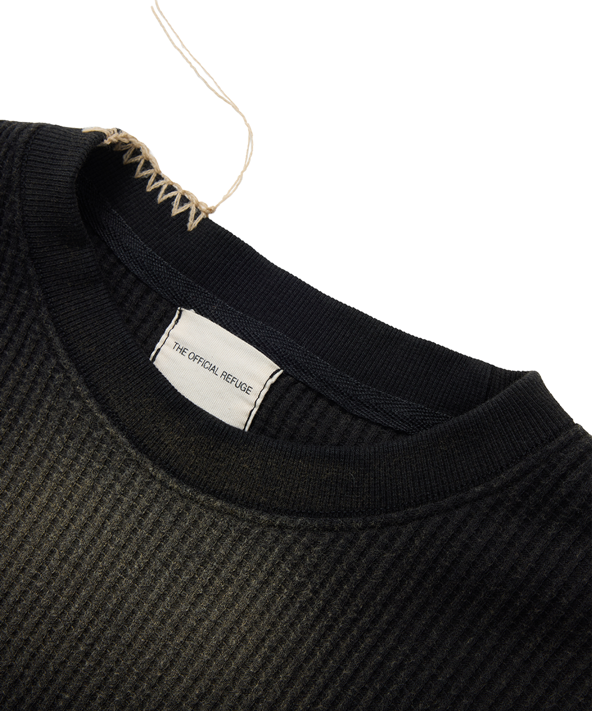 더 오피셜 레퓨지(THE OFFICIAL REFUGE) HAND BRUSHED BLEECH SHIRT BLACK