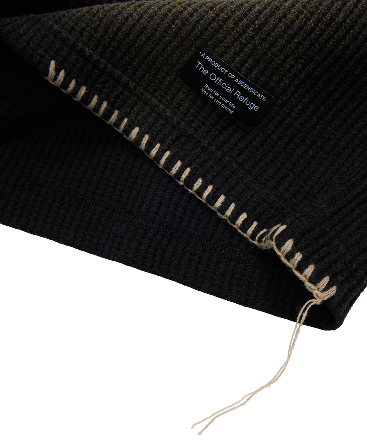 더 오피셜 레퓨지(THE OFFICIAL REFUGE) HAND BRUSHED BLEECH SHIRT BLACK