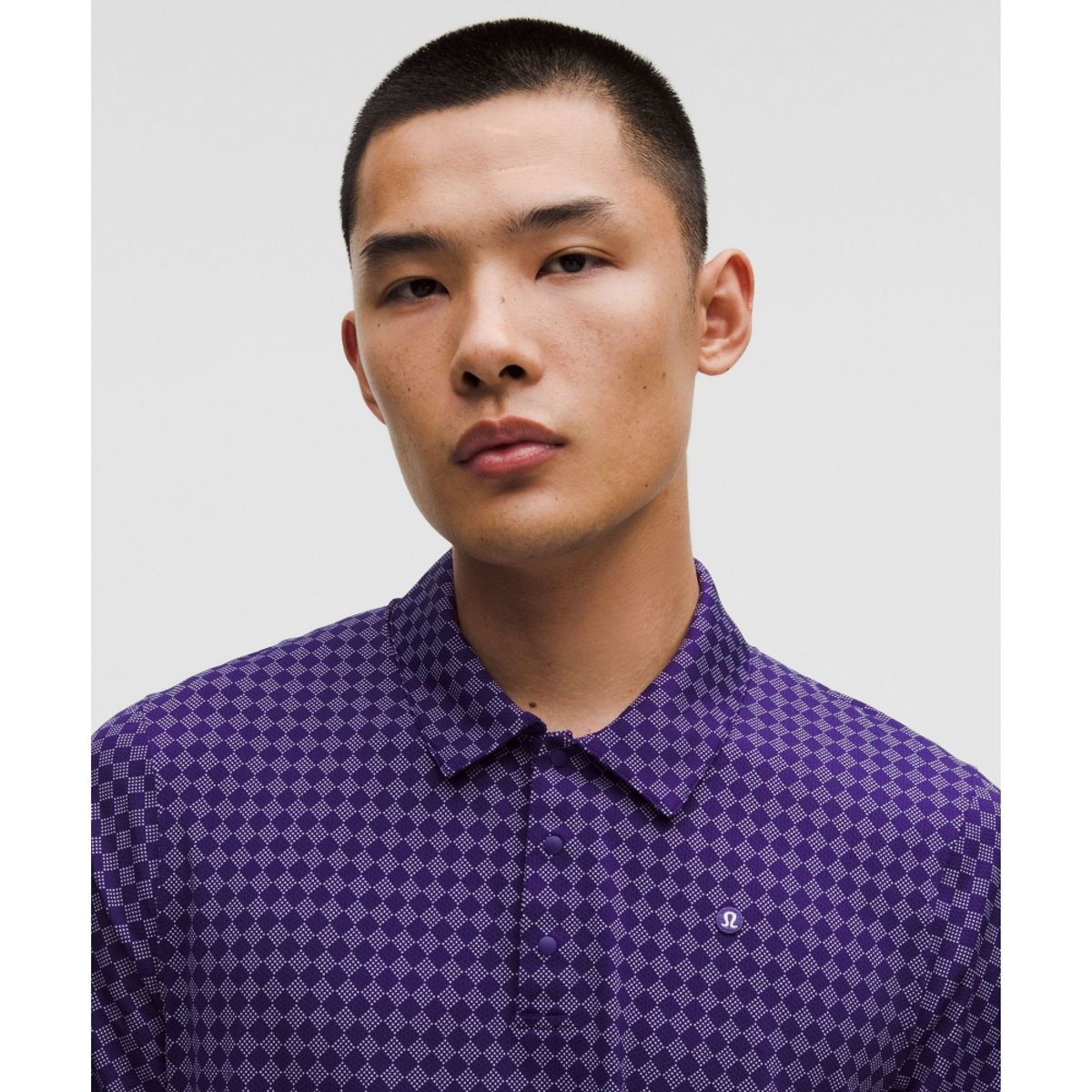 룰루레몬(LULULEMON) 로고 스포츠 폴로 숏슬리브  DSLM