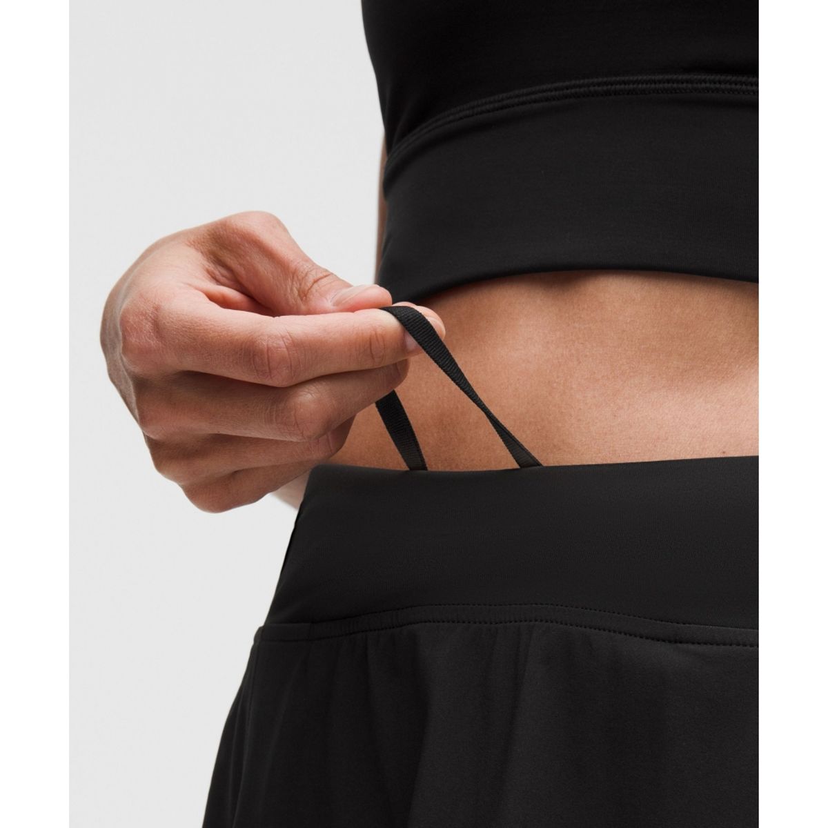 룰루레몬(LULULEMON) A라인 사이드 플리트 테니스 스커트 *롱  BLK