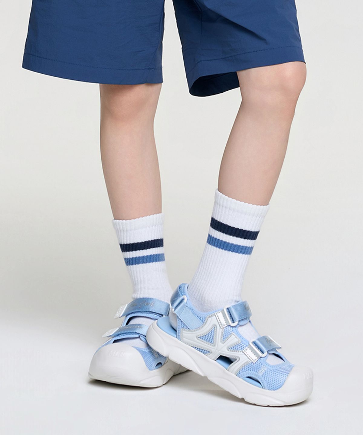 엠엘비 키즈(MLB KIDS) 에이스 러너 샌들 NY (Sky blue)