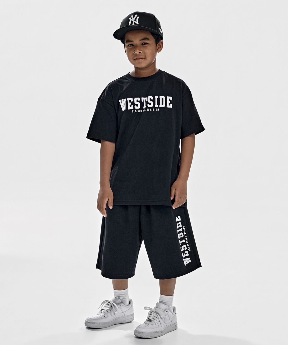 테이크이지 키즈(TAKEASY KIDS) [기획] 자이언트핏 웨스트사이드 셋업 (블랙/블랙)