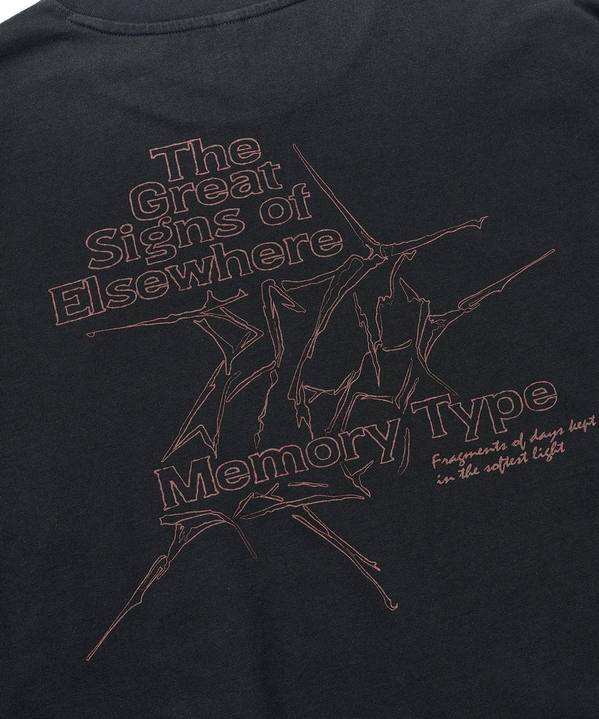 에스파이(ESFAI) MEMORY TYPE L/S T-SHIRT (VTG BLACK)
