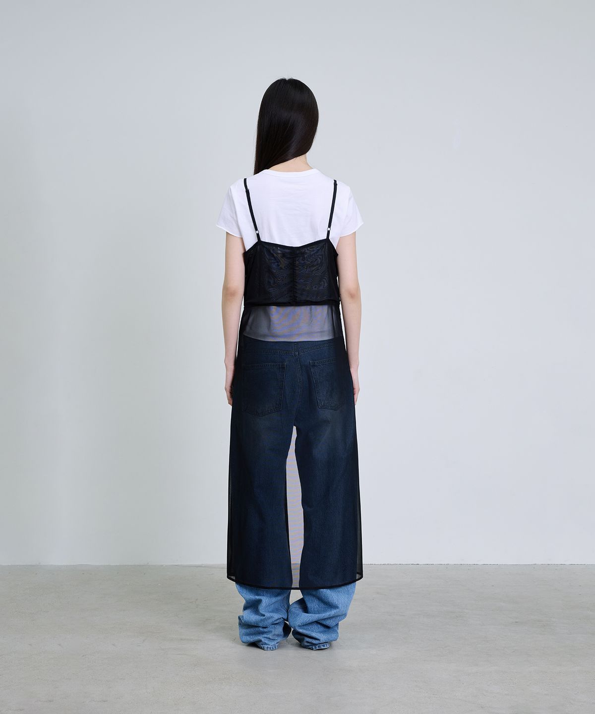 더애틋(THE AÉTUT) Hook Detail Mesh Dress_Black