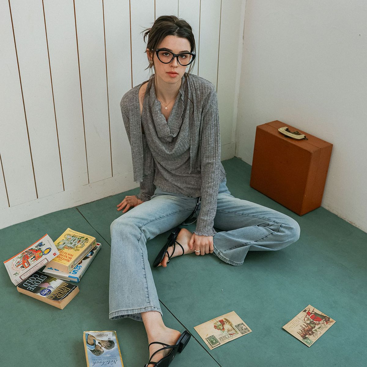 던드롭(DUNDROP) DD_Bootcut washed denim pants_BLUE