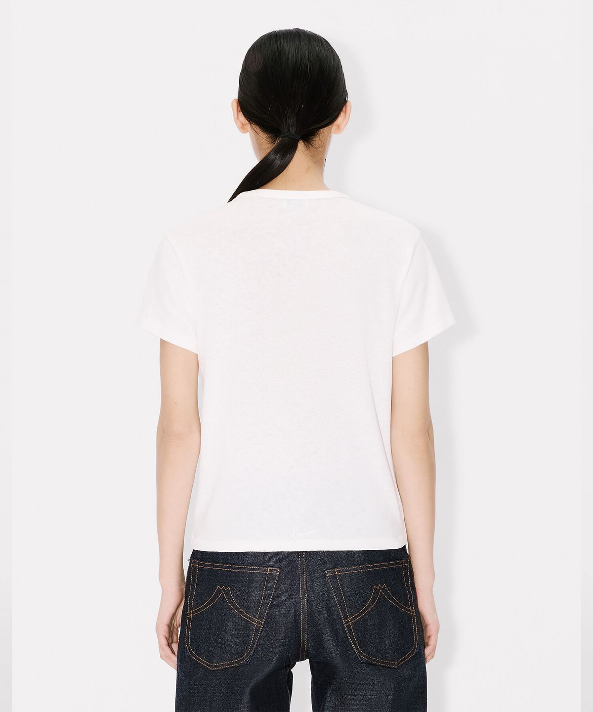 겐조(KENZO) 여성 겐조 카툰 자수 클래식 티셔츠_K265AWTC06WHX