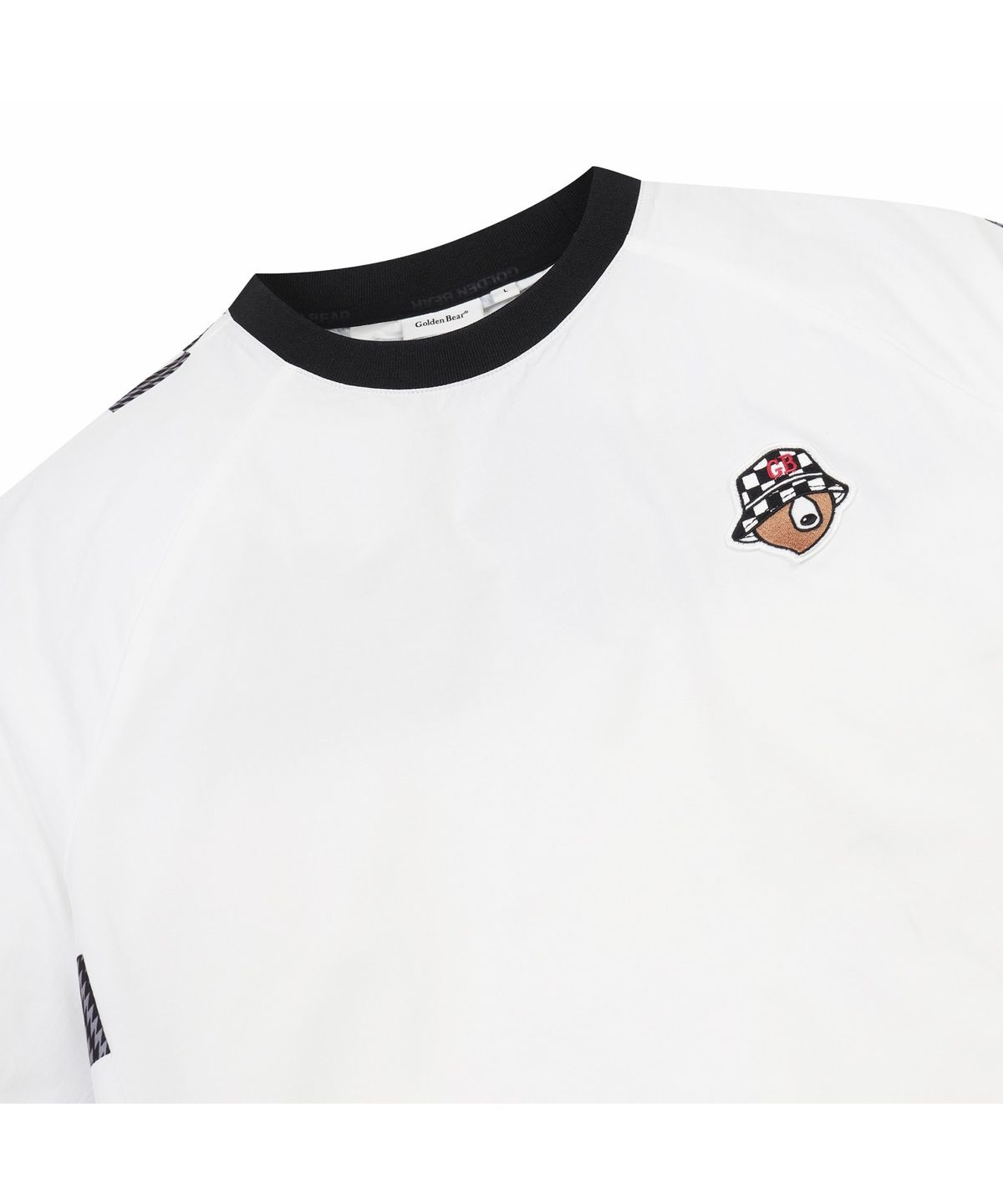 골든베어(GOLDEN BEAR) (M) Checker board Printed back Crewneck Pullover G4TAM26401WHX