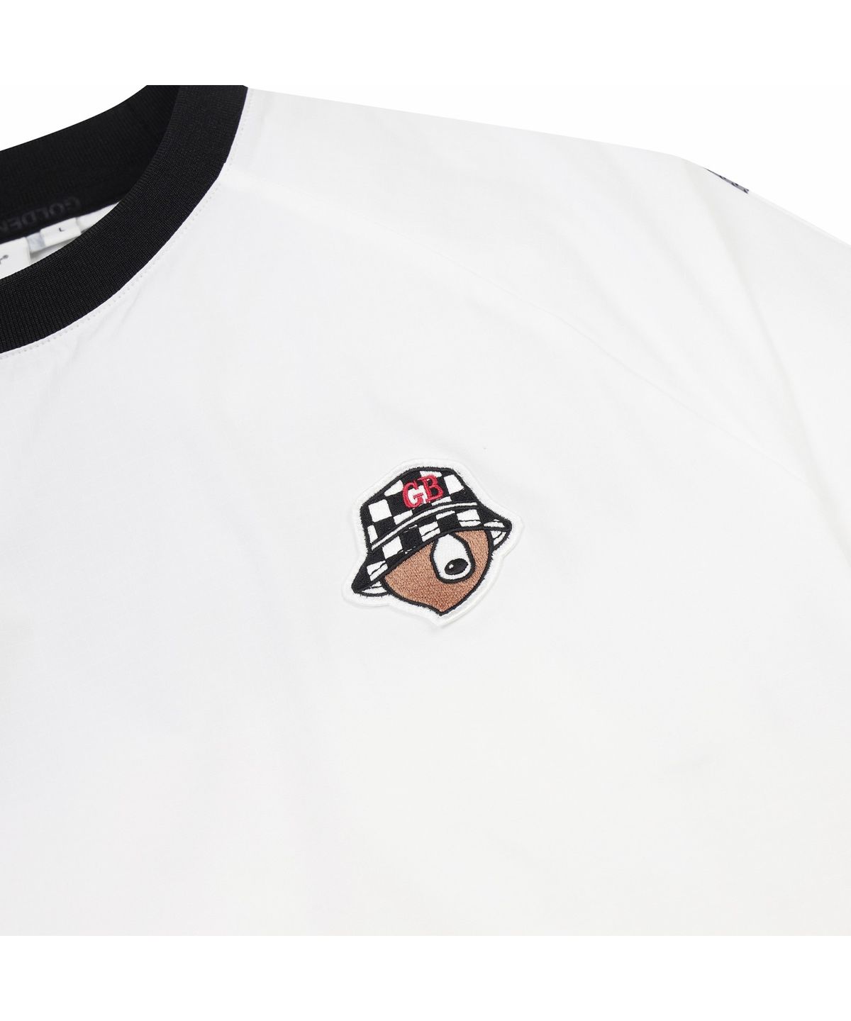 골든베어(GOLDEN BEAR) (M) Checker board Printed back Crewneck Pullover G4TAM26401WHX