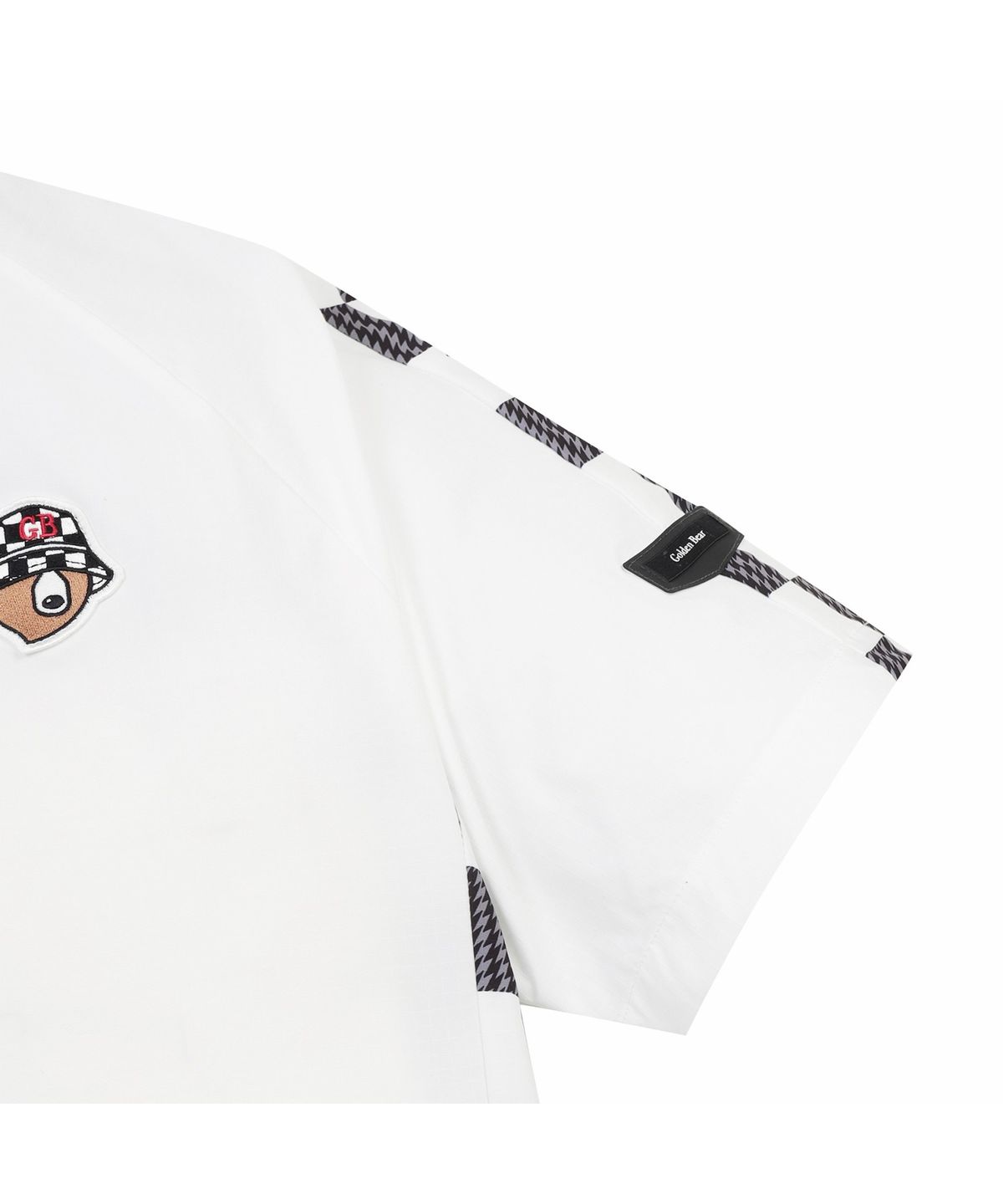 골든베어(GOLDEN BEAR) (M) Checker board Printed back Crewneck Pullover G4TAM26401WHX