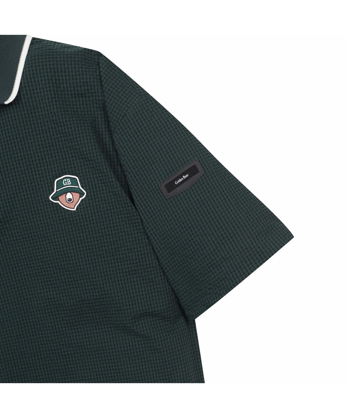 골든베어(GOLDEN BEAR) (M) Seersucker Contrast Collar T-shirt G4TAM26311GRX