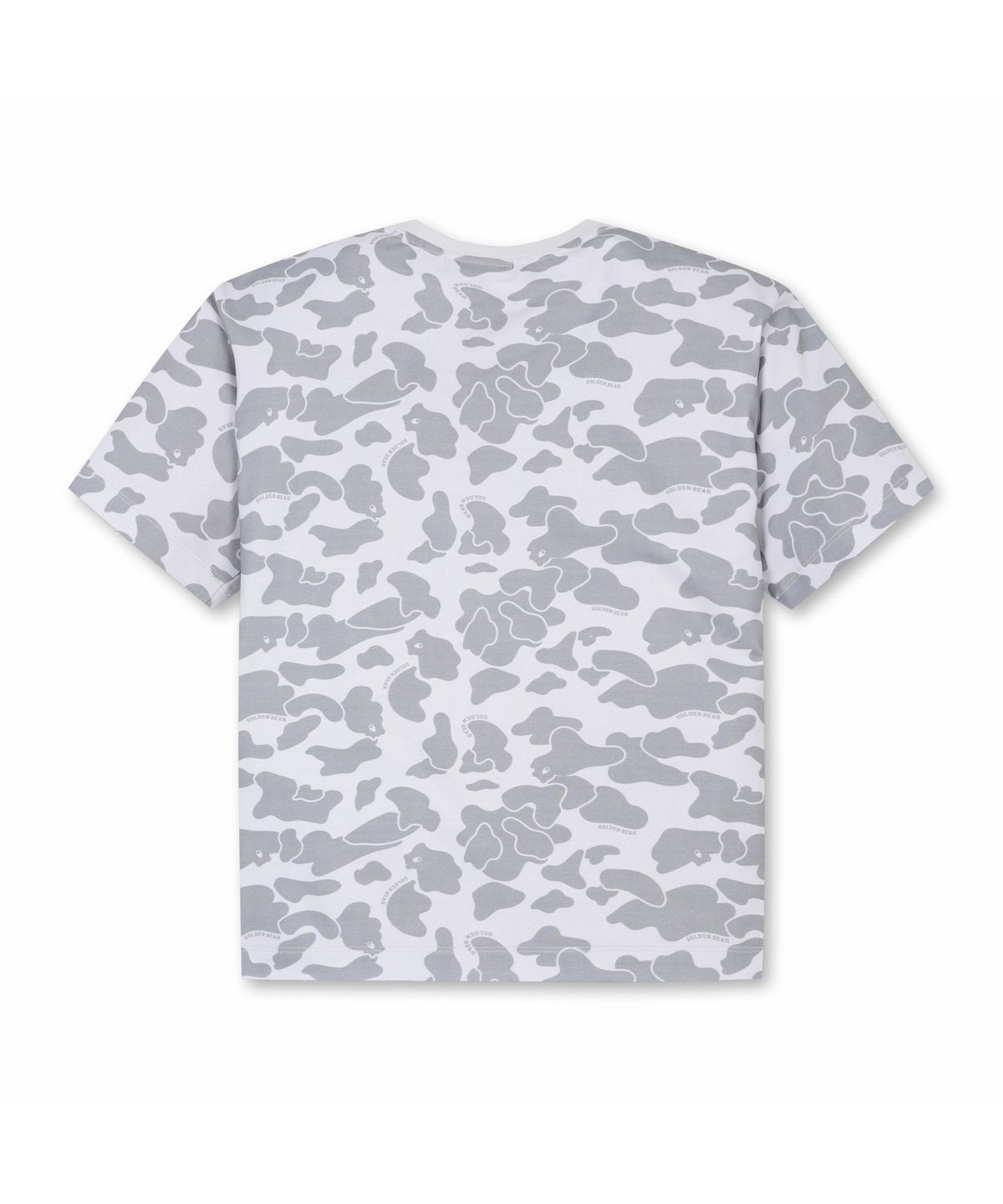 골든베어(GOLDEN BEAR) (W) Camo Chest Logo Whole Print T-shirt G5TAM26222GYX