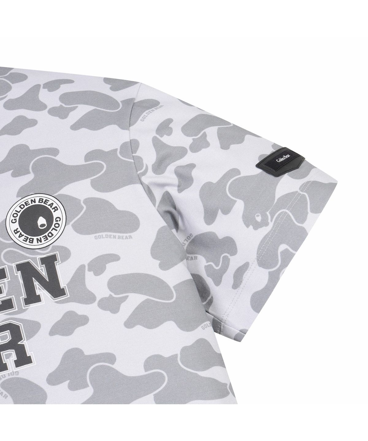 골든베어(GOLDEN BEAR) (W) Camo Chest Logo Whole Print T-shirt G5TAM26222GYX