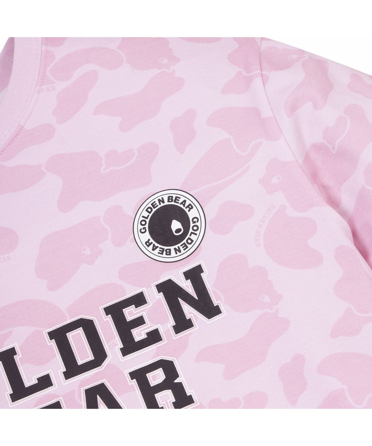 골든베어(GOLDEN BEAR) (W) Camo Chest Logo Whole Print T-shirt G5TAM26222PIX