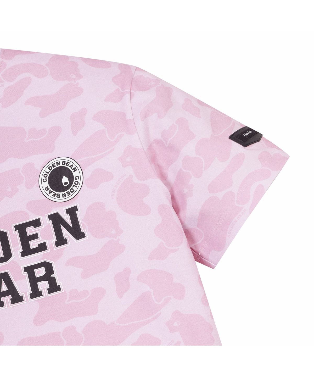 골든베어(GOLDEN BEAR) (W) Camo Chest Logo Whole Print T-shirt G5TAM26222PIX