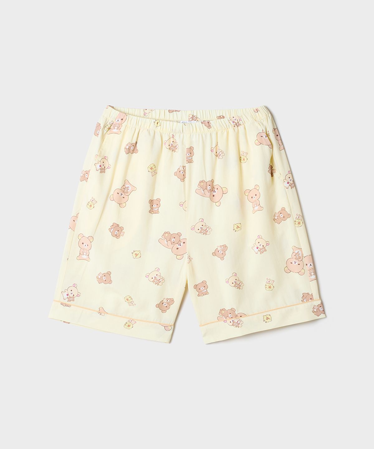 스파오(SPAO) [리락쿠마] 쿠마들의 느긋한 반팔 파자마(YELLOW)_SPPPG25U09