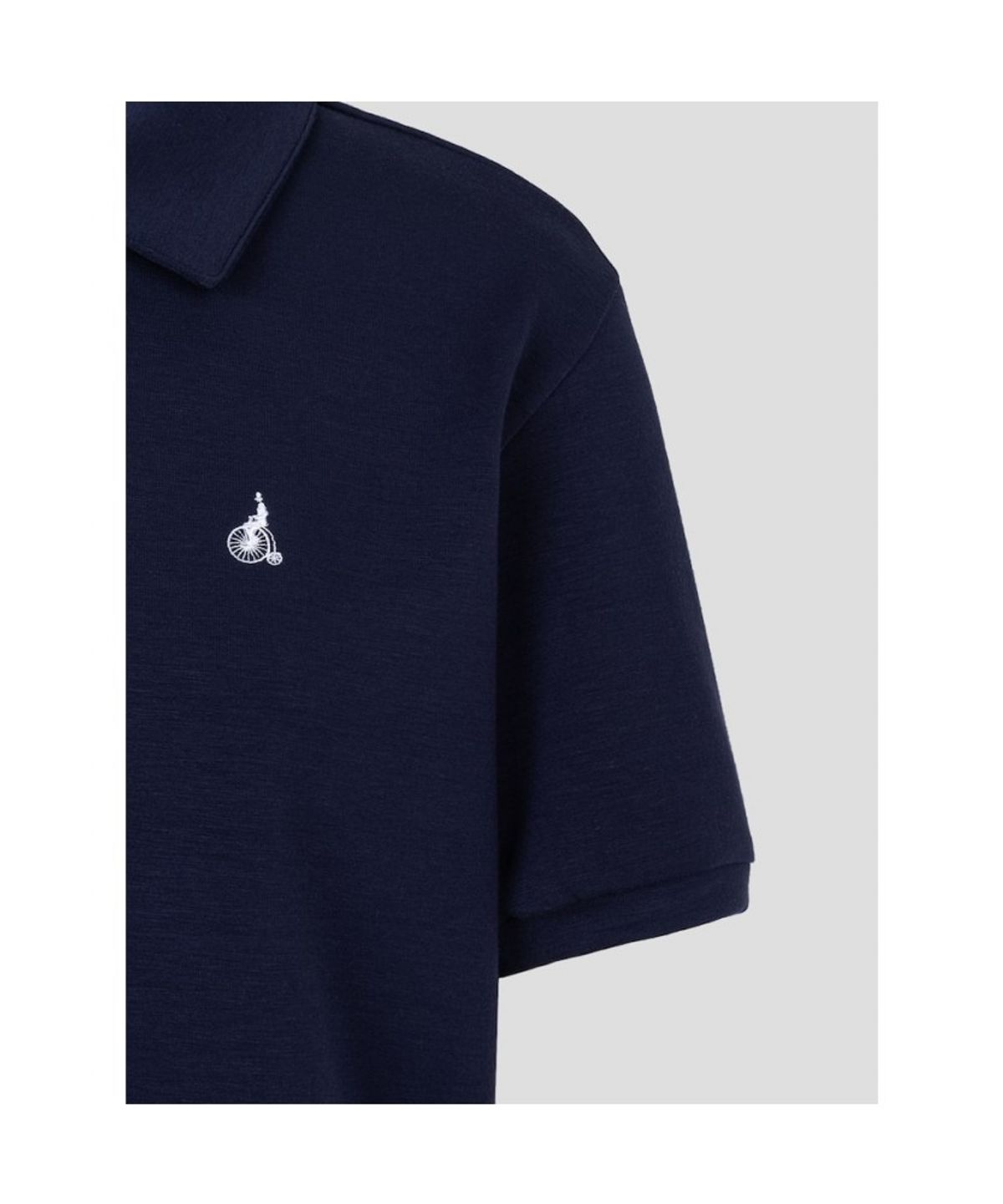 빈폴 레이디스(BEANPOLE LADIES) 레이온 혼방 오버핏 반소매 폴로 티셔츠  네이비 (BF6342C12R)