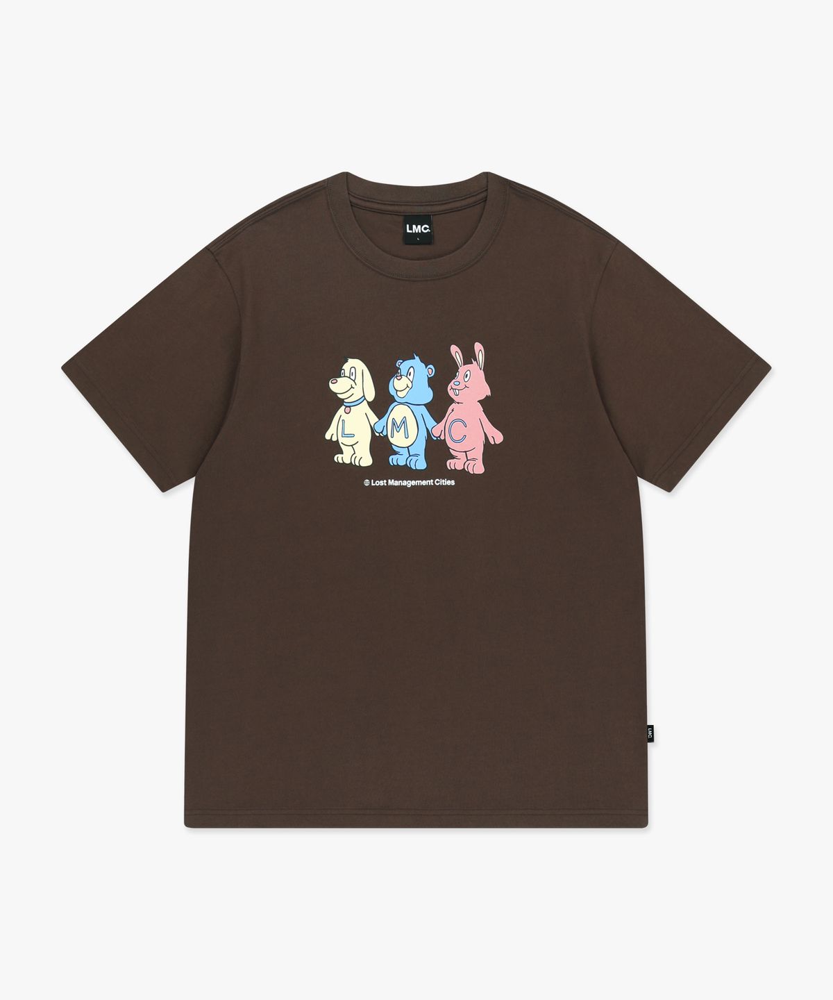 엘엠씨(LMC) BEAR FRIENDS TEE brown
