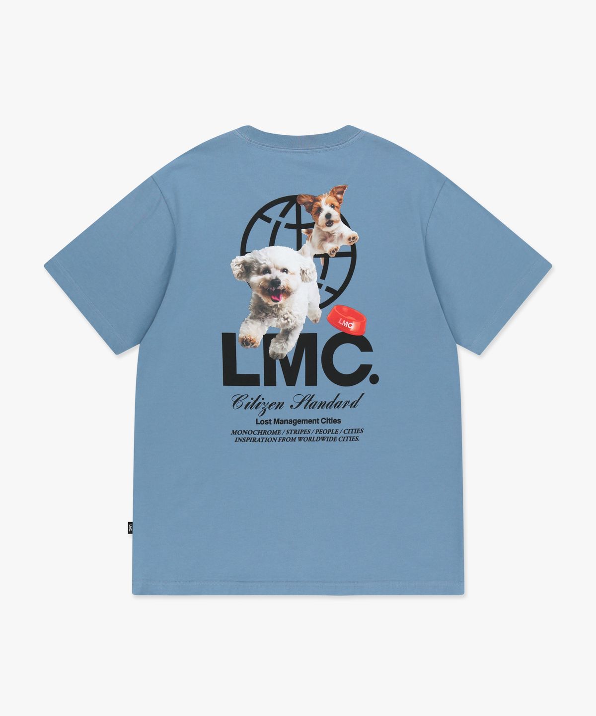 엘엠씨(LMC) FLYING PUPPY TEE gray blue
