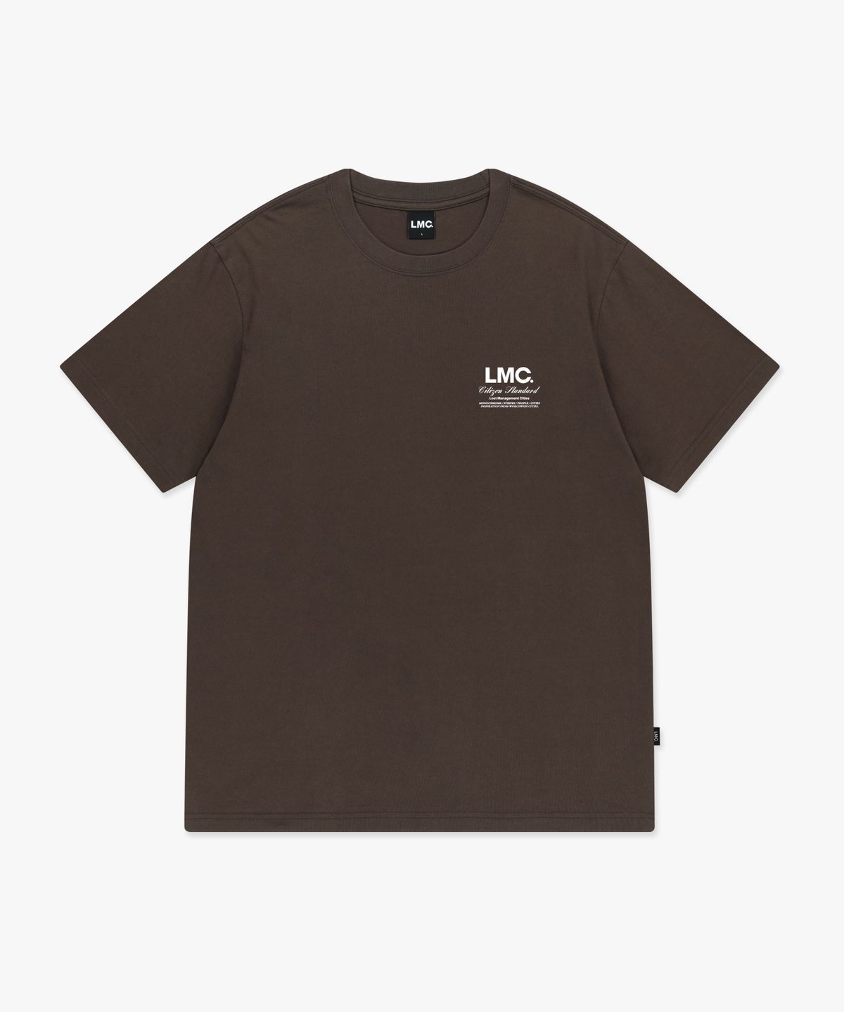 엘엠씨(LMC) MONO RABBIT GLOBE TEE brown