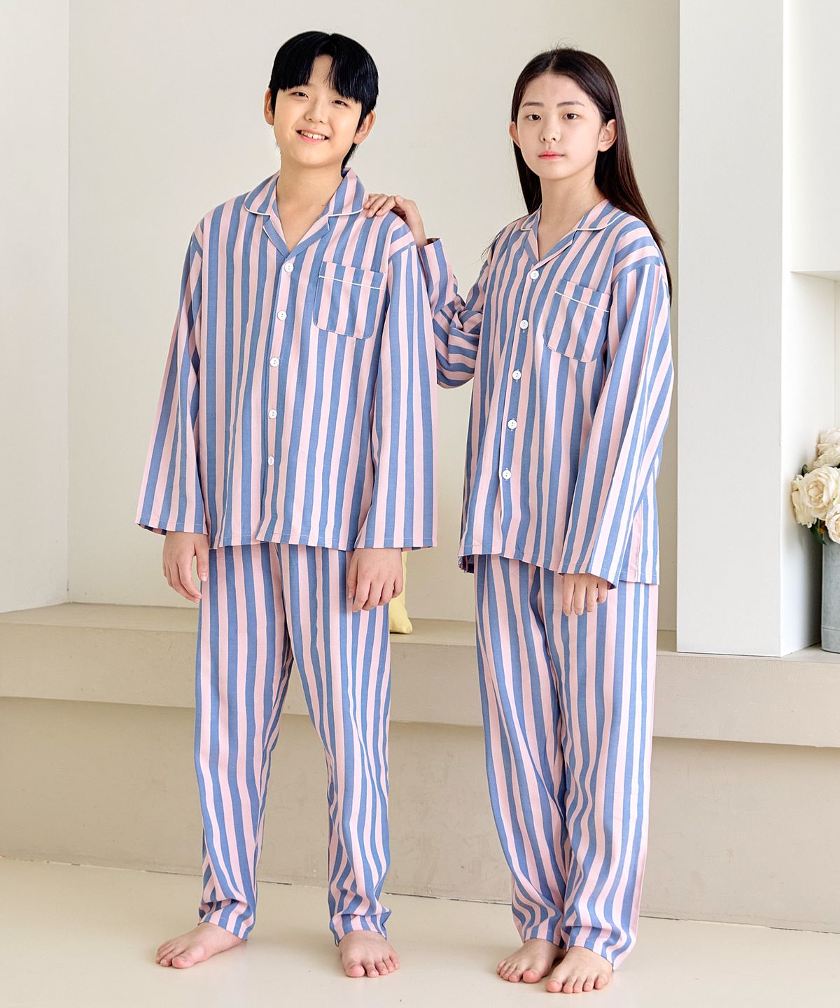 핑코코(PINGCOCO) 핑코코 2112 인디핑 주니어 긴팔 잠옷 파자마세트
