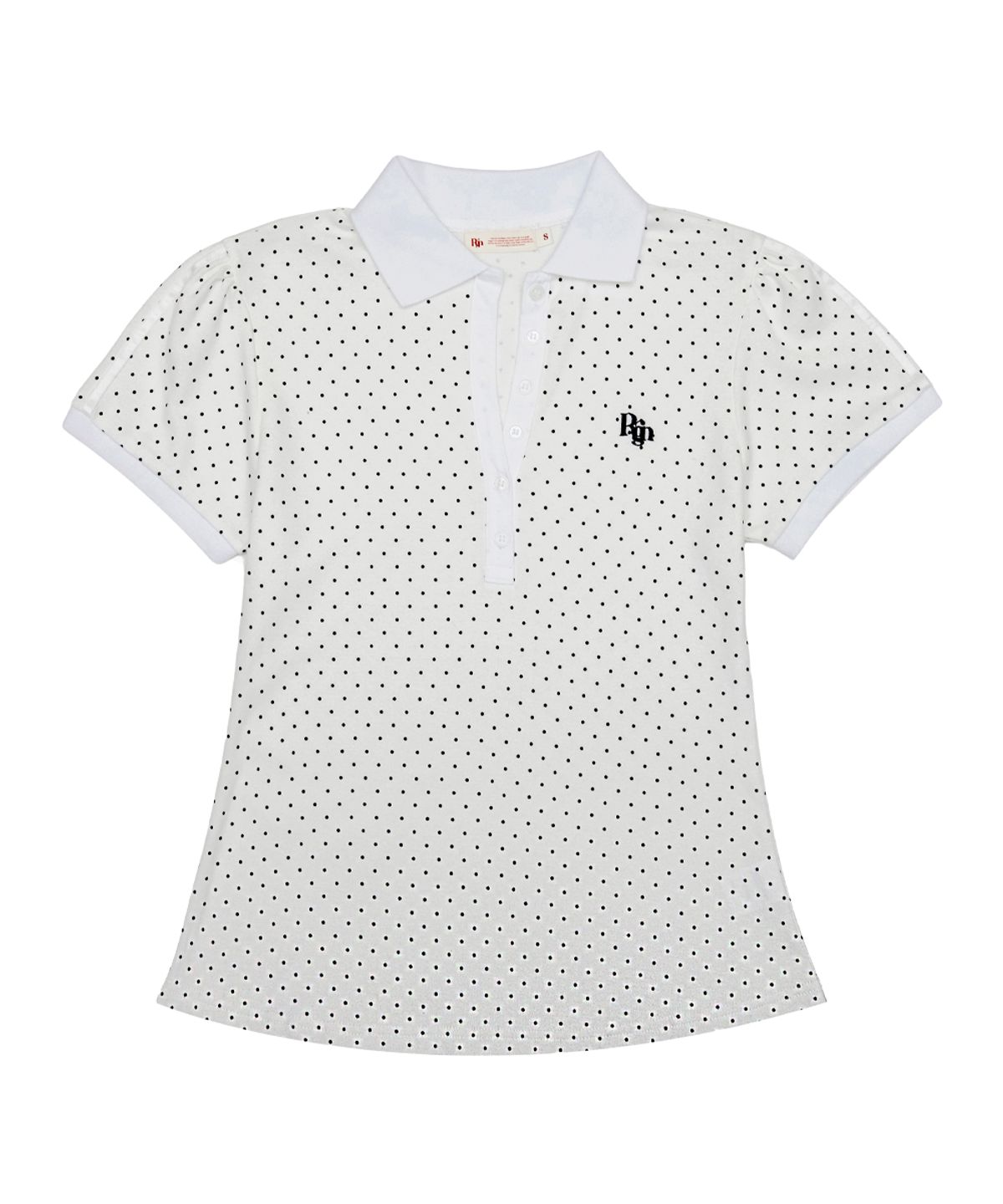 로긴 앤 로지(ROGIN N ROSIE) Frill Cap Polo Shirt White