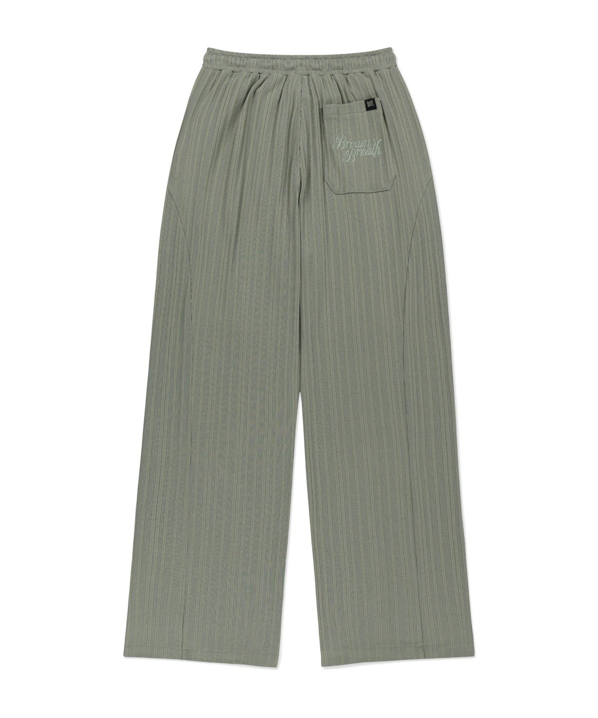 브라운브레스(BROWNBREATH) W RIB MIXED PANTS - KHAKI