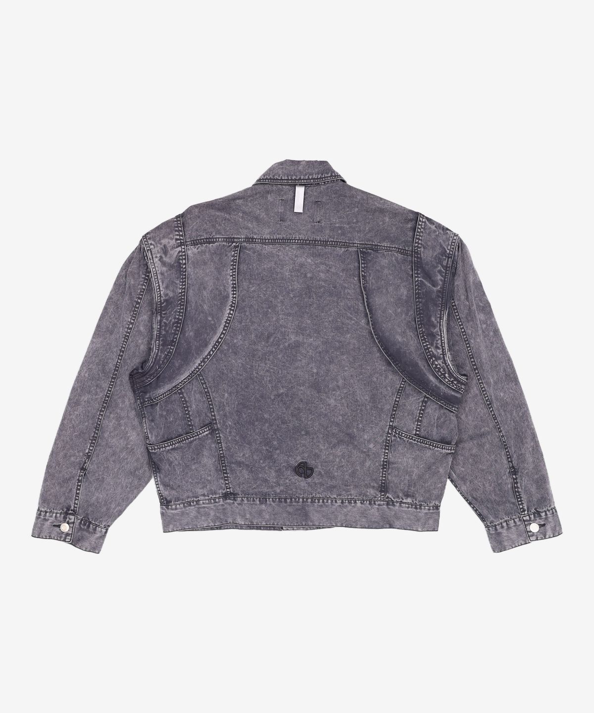 노매뉴얼(NOMANUAL) NYLON FLAP JACKET - CHARCOAL L