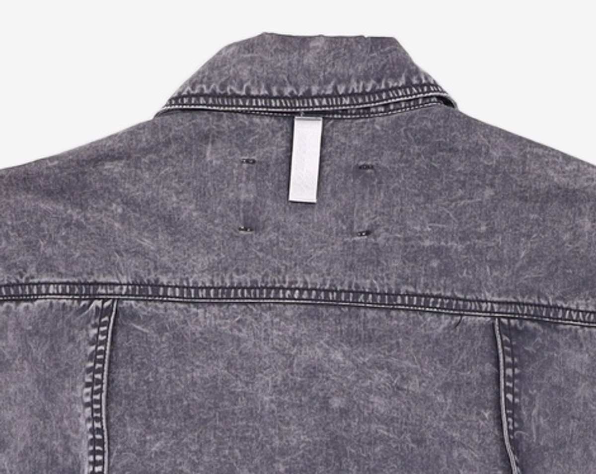 노매뉴얼(NOMANUAL) NYLON FLAP JACKET - CHARCOAL L