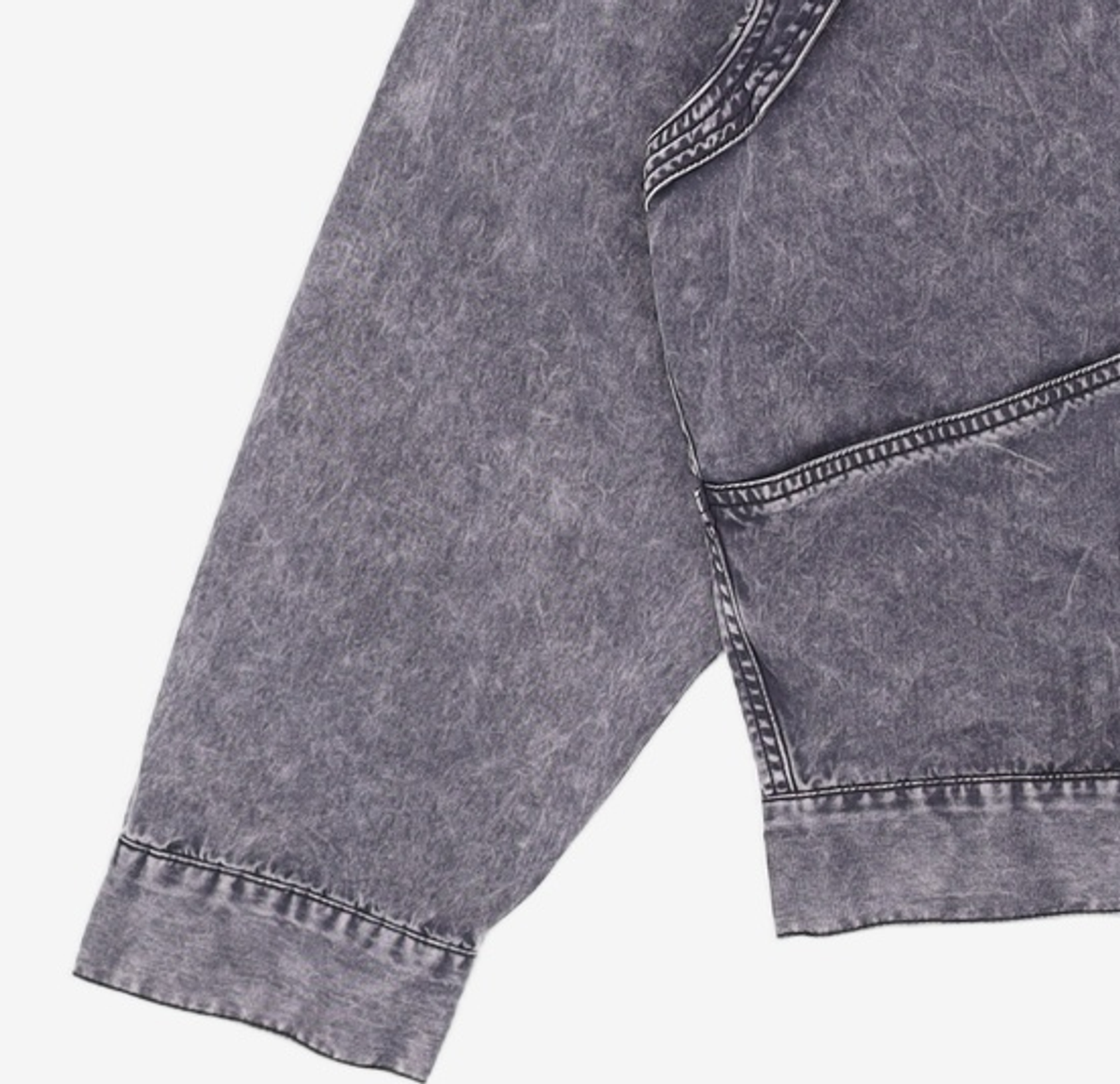 노매뉴얼(NOMANUAL) NYLON FLAP JACKET - CHARCOAL L