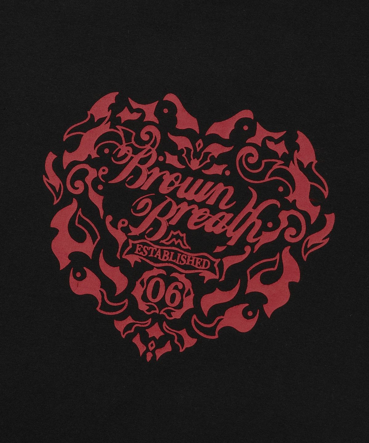 브라운브레스(BROWNBREATH) W BB EMBLEM TEE - BLACK