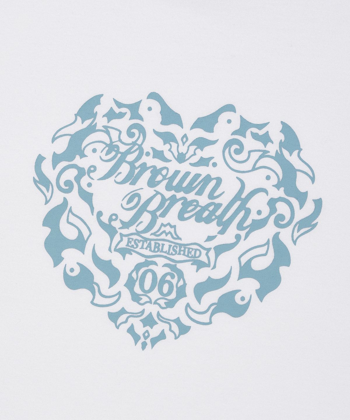 브라운브레스(BROWNBREATH) W BB EMBLEM TEE - WHITE