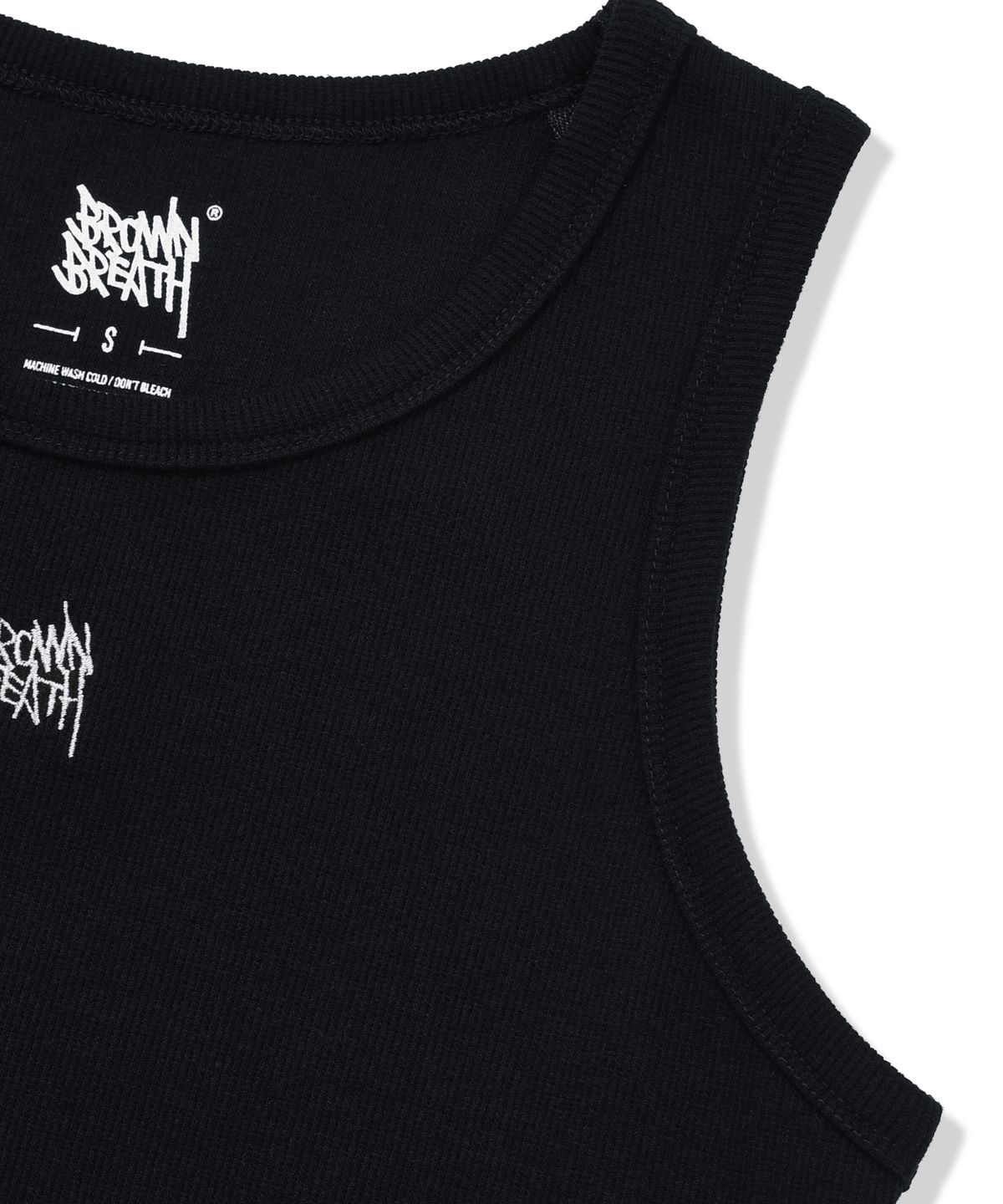브라운브레스(BROWNBREATH) W TAG BASIC SLEEVELESS - BLACK